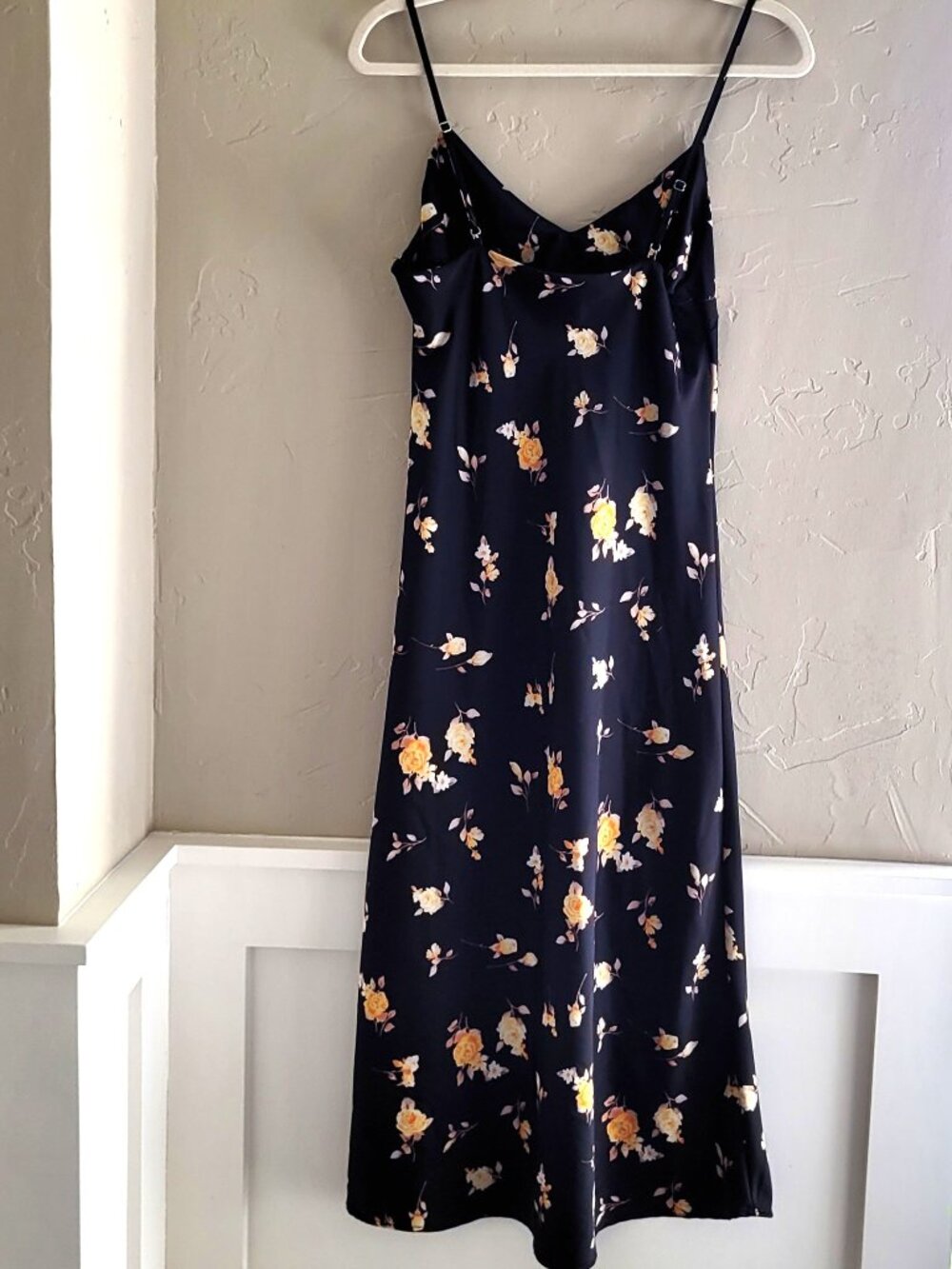 Silky Floral Slip Dress - Picture 3 of 5